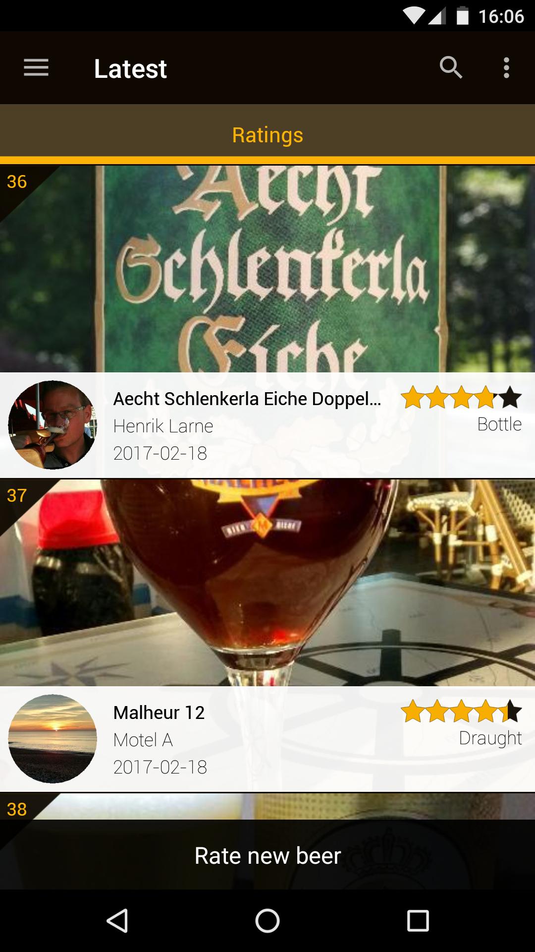 Beer Top List