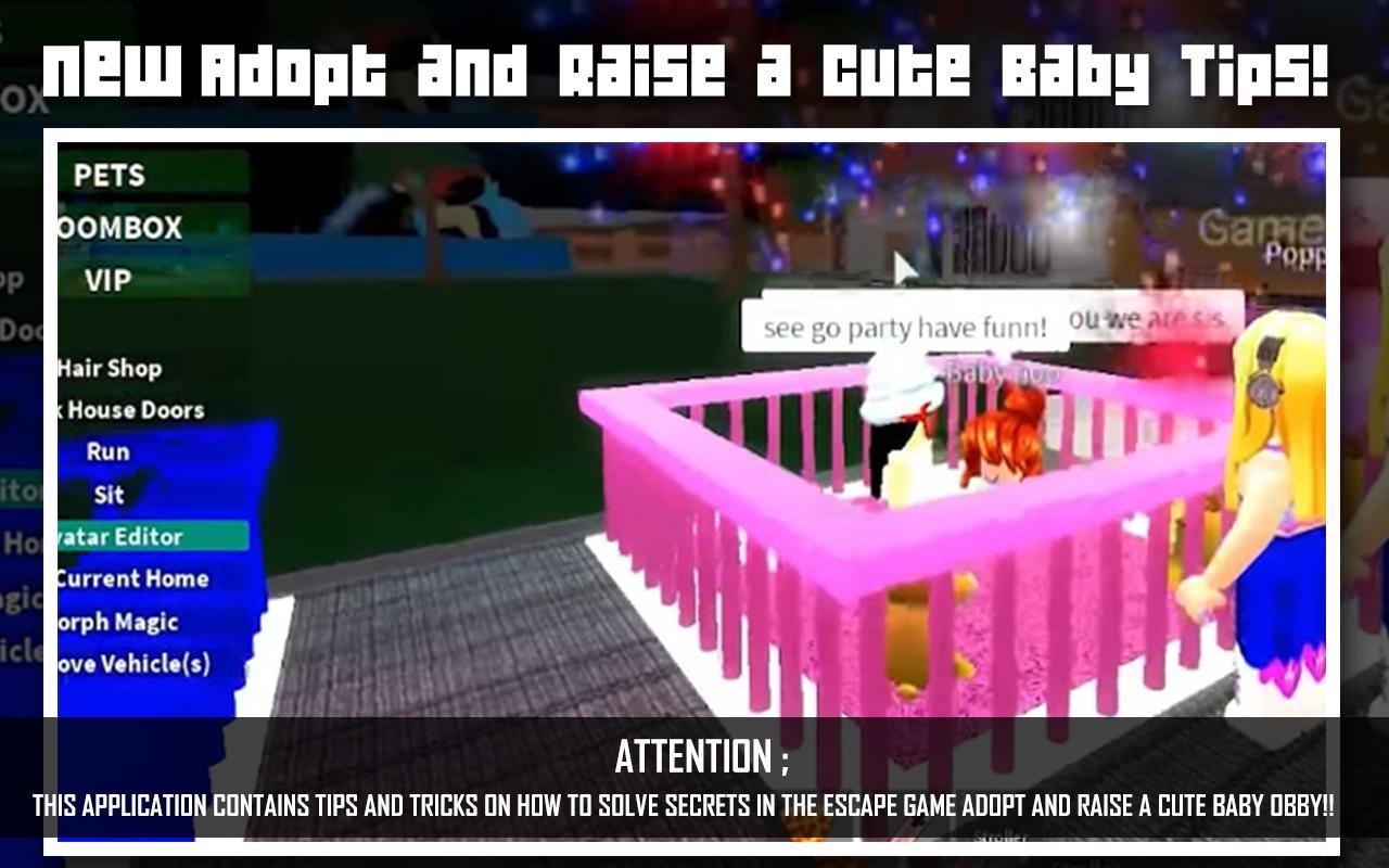 Simulator Adopt and Raise a Cute Baby  Obby Advice
