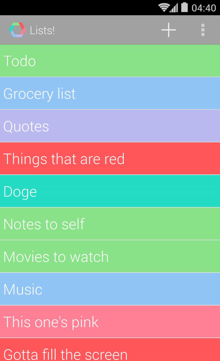 Lists!