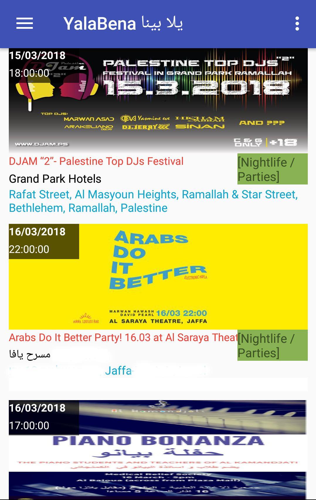 YalaBena Events