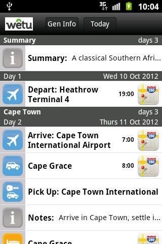 Wetu Personal Itinerary