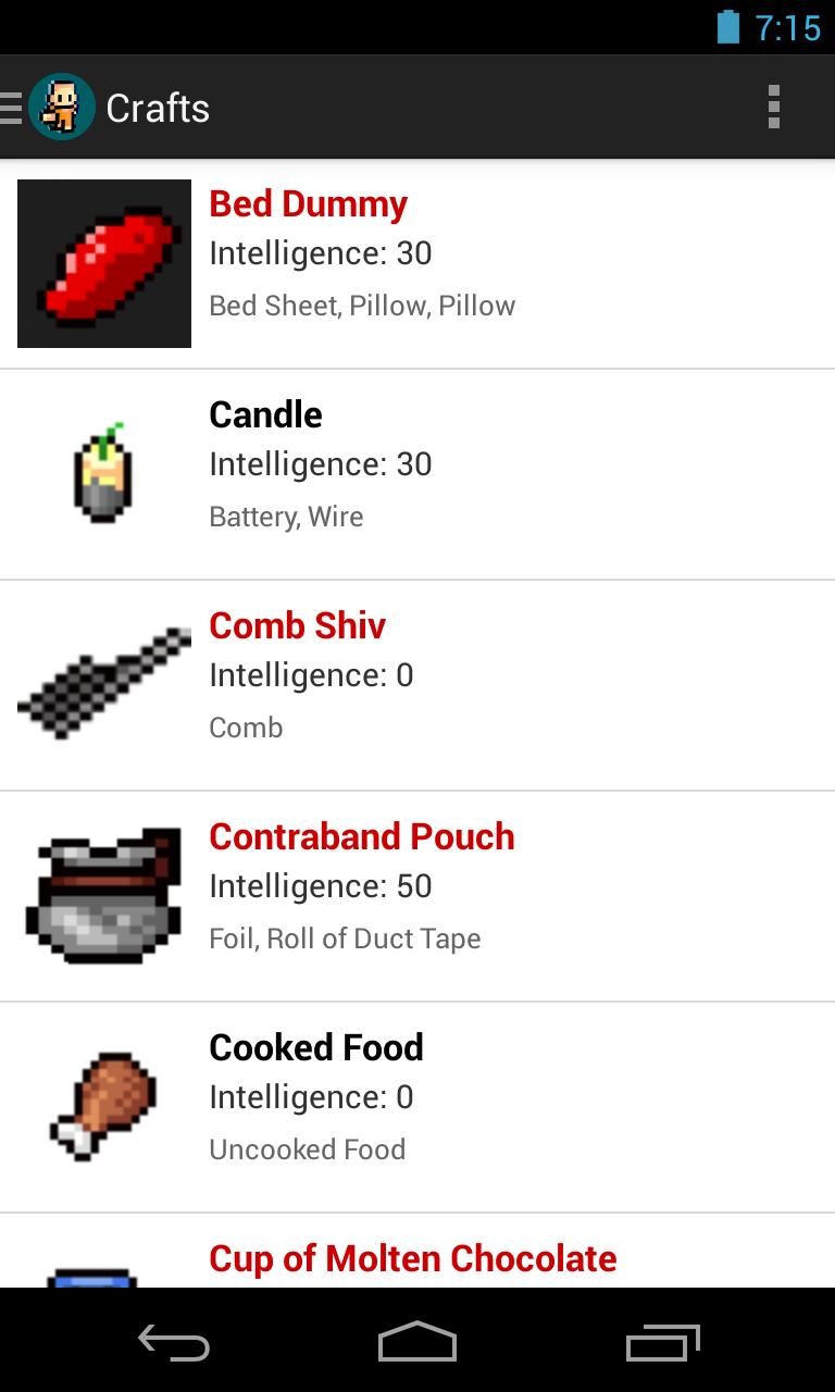 The Escapists Crafting Guide