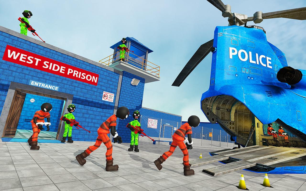 Stickman Police Prisoner Transport