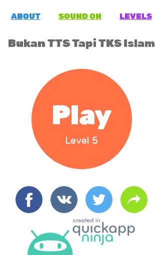 Bukan TTS tapi TKS Islam