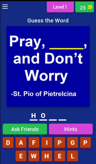 Saint Quotes (Catholic Game)